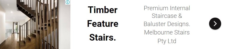 Timber Feature Stairs. Premium Internal Staircase and Baluster Designs. Melbourne Stairs Pty Ltd.