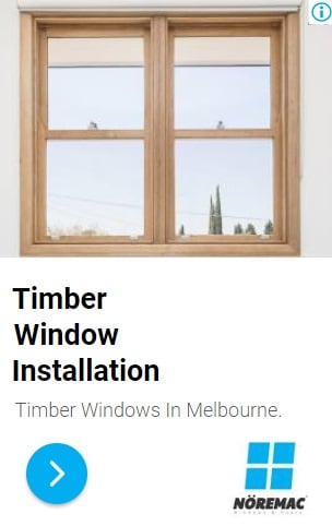 Timber Window Installation. Timber windows in Melbourne. Noremac Windows.